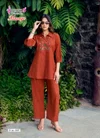 Maanya Vol 1 By Mystic 9 Silk With Embroidery Work Co Ord Set